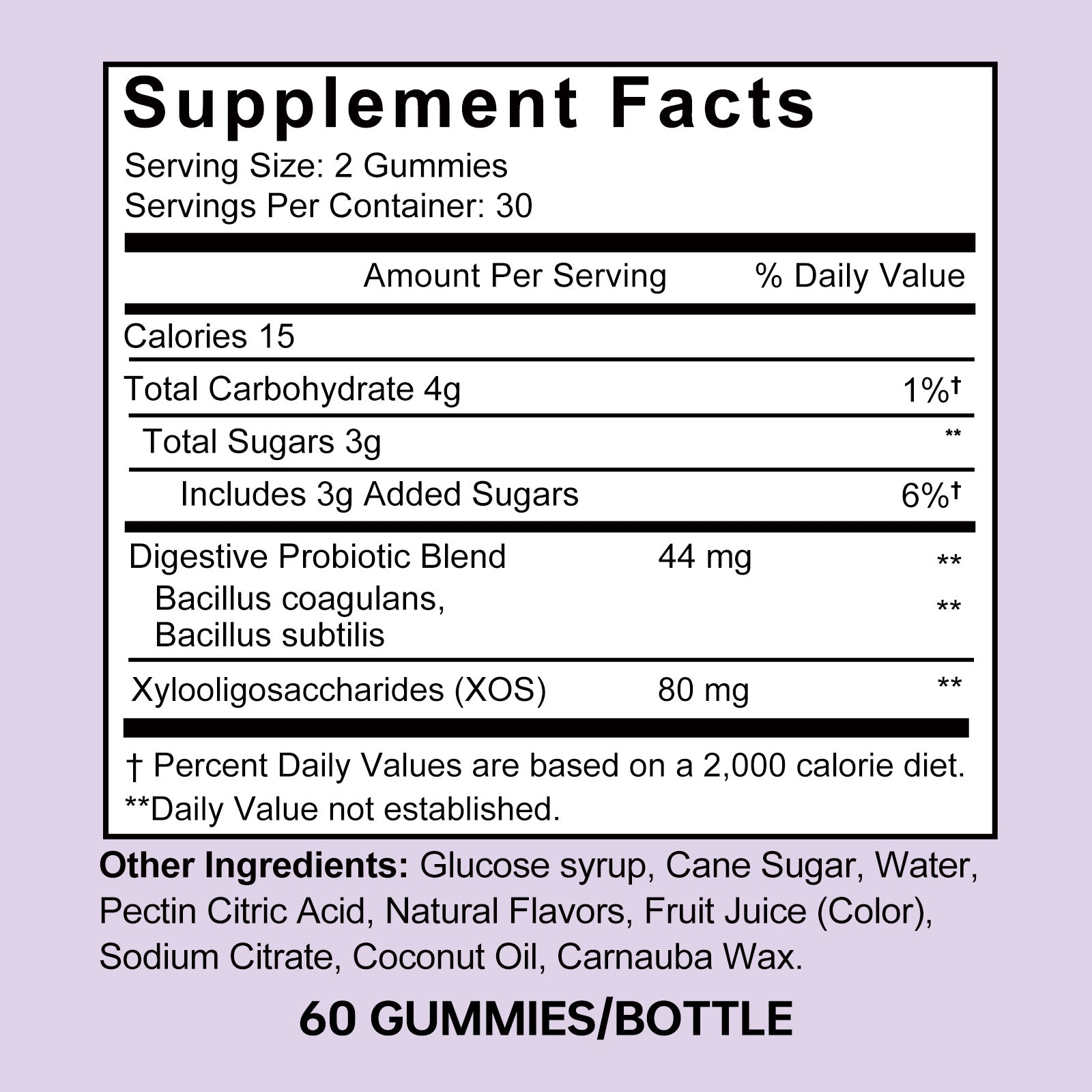 ZenVitalize Gut Health Gummies | Probiotic + Prebiotic Daily Digestive Support with Delicious Blackberry Flavor